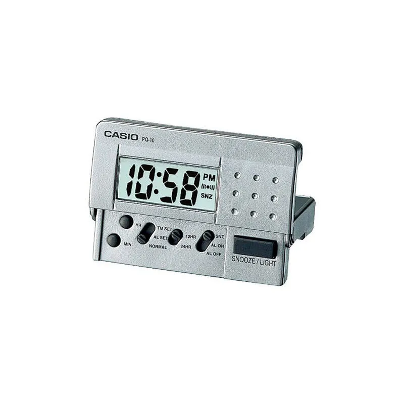 Casio Digital Alarm Clock With Light PQ-10D-8RDF for Desk Top / Table / Bedside