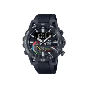 Casio Edifice ECB-40MP-1A Men Analog-Digital Watch w. Bluetooth Black Resin Strap