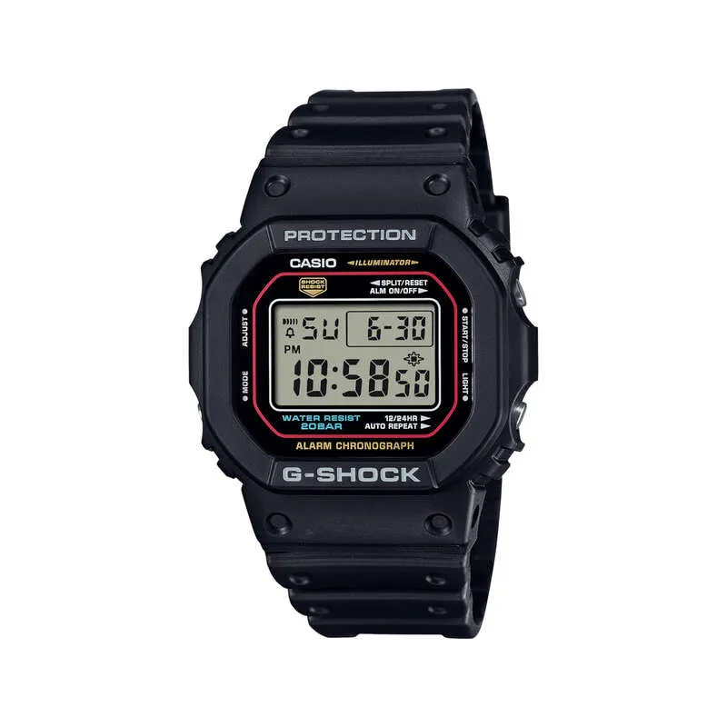 Casio G-Shock DW-5600RL-1 Men Digital Watch Black Resin Strap DW5600 Series