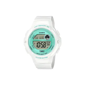 Casio LWS-1200H-7A3V Women Digital Watch White Resin Strap