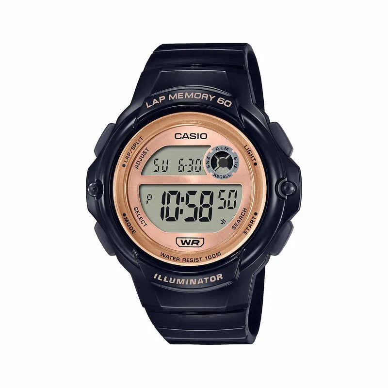 Casio Women's Digital Watch LWS-1200H-1A Black Resin Strap Women Sport Watch