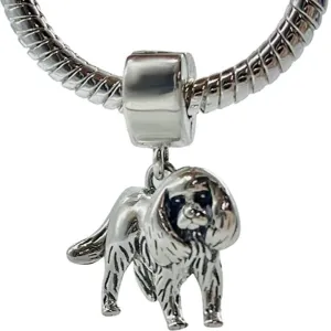 Cavalier King Charles Spaniel Dog Dangle Pendant Charm