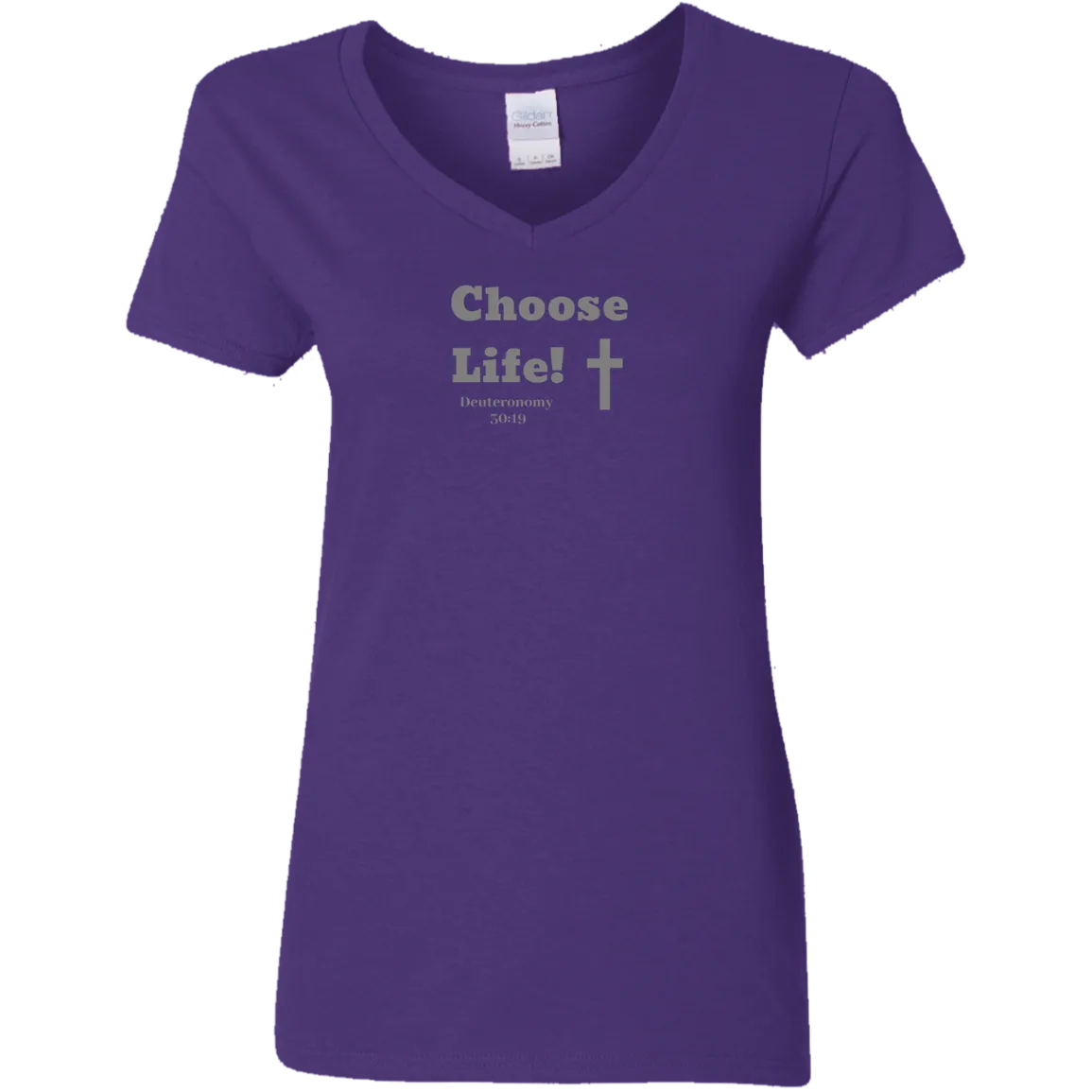 Choose Life 2.0 Ladies V Neck Tee