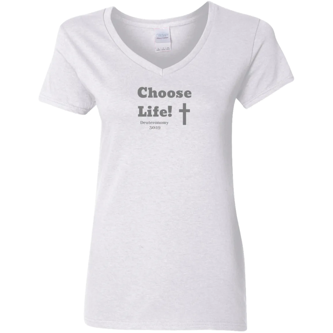 Choose Life 2.0 Ladies V Neck Tee
