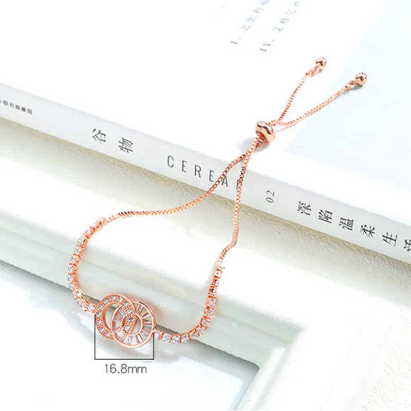 Circle Button Adjustable Bracelet