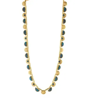Cleopatra Riviere Necklace (Blue Labradorite)