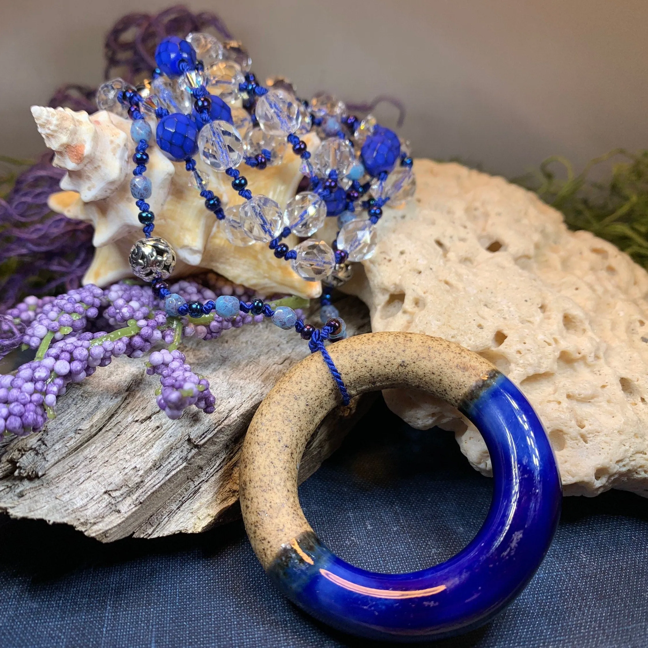 Coastal Blues Long Necklace