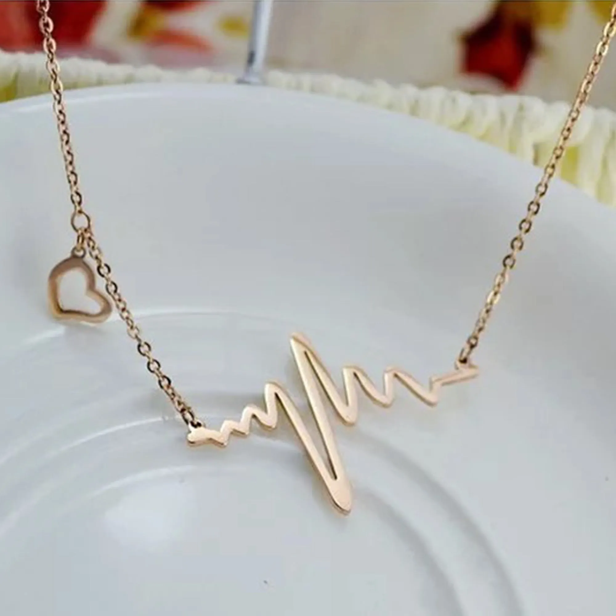 Combo Of 2 Heartbeat and Lock Heart Pendant