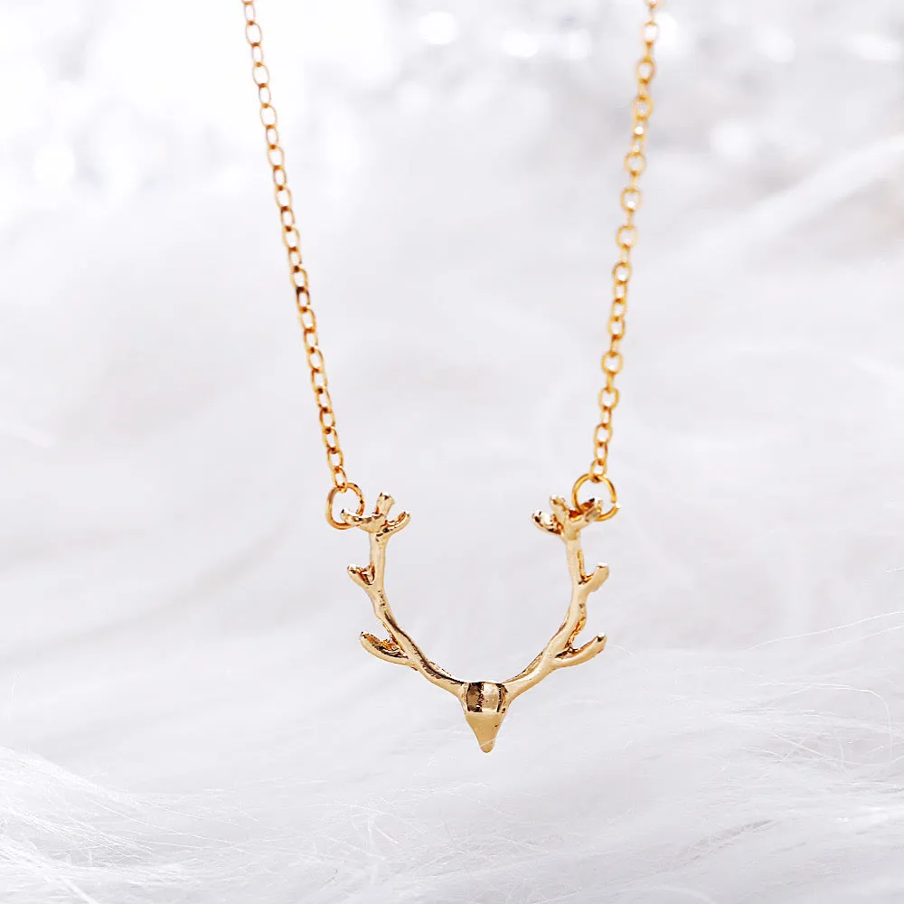 Combo Of 2 Moon Dropping Star and Reindeer Horn Pendant