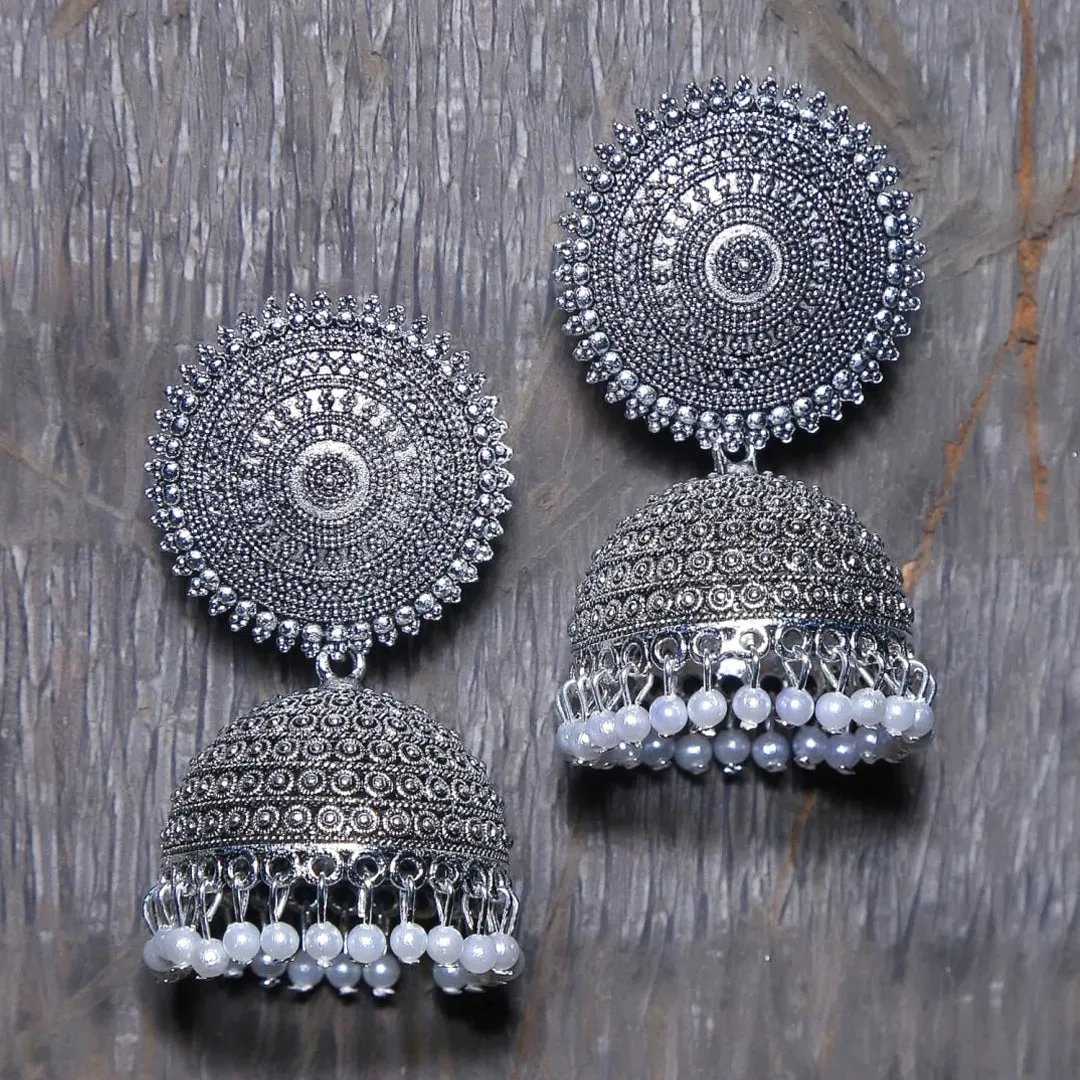 Combo of 2 Pearl stud and Layer Chandbali Earrings
