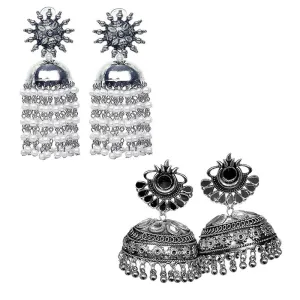 Combo of 2 Pearls And Mirror Jhumki