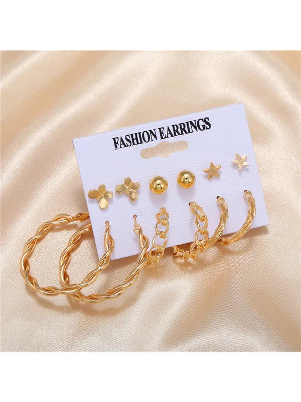 Combo Of Mini Star Pendant With Earring Set