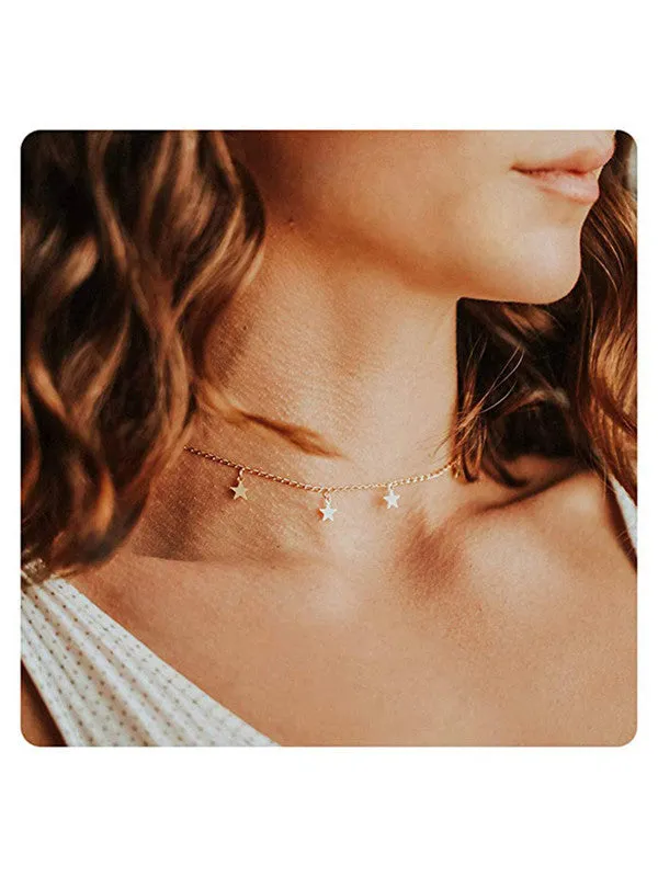 Combo Of Mini Star Pendant With Earring Set