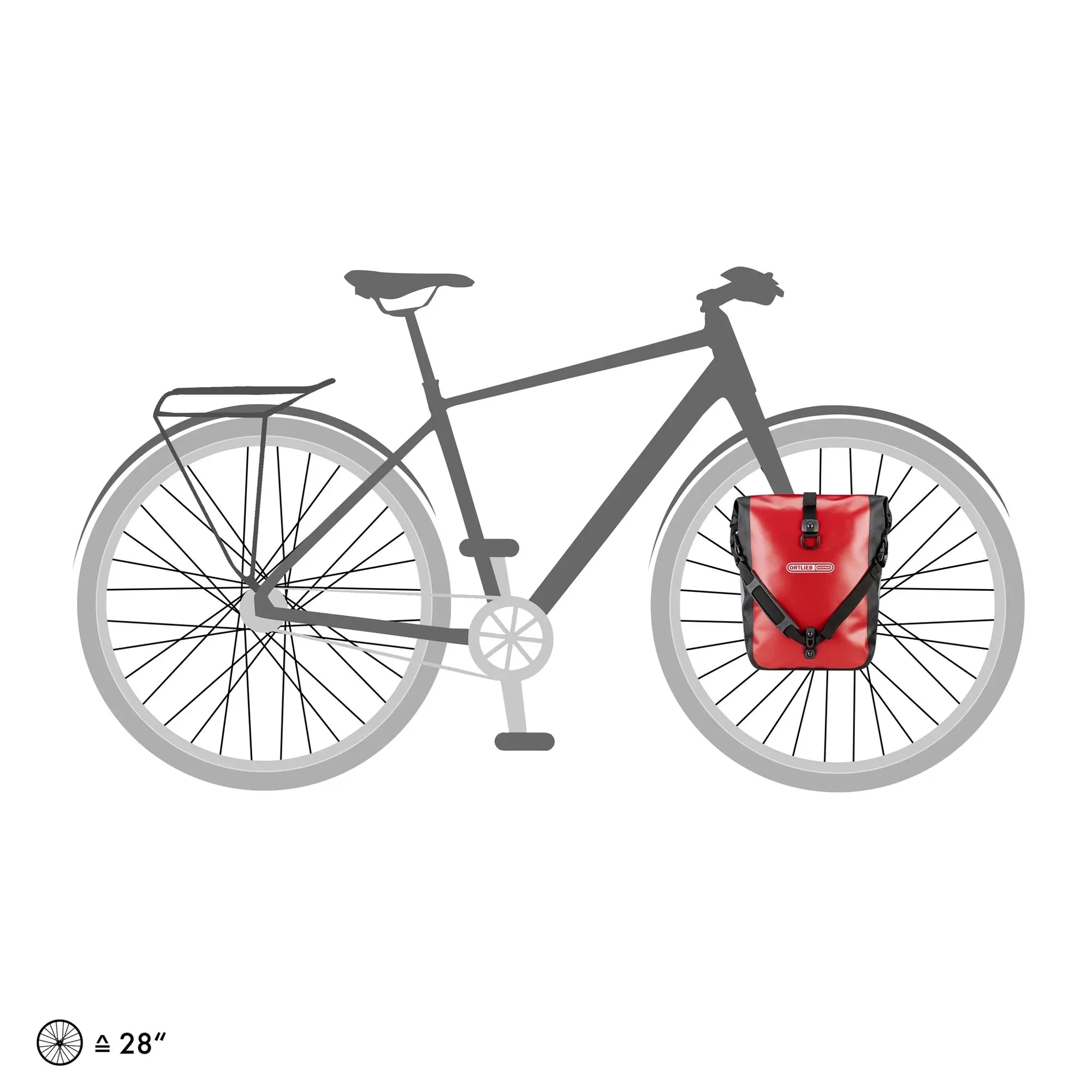 Coppia borse Ortlieb Sport-Roller - Rosso