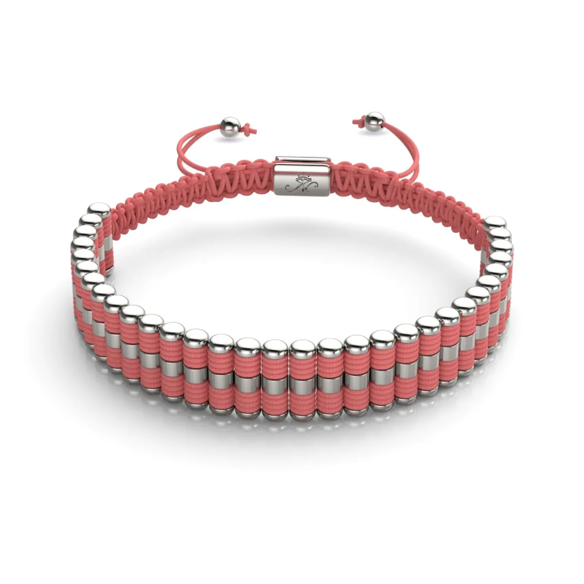 Coral | Silver | Amici Bracelet