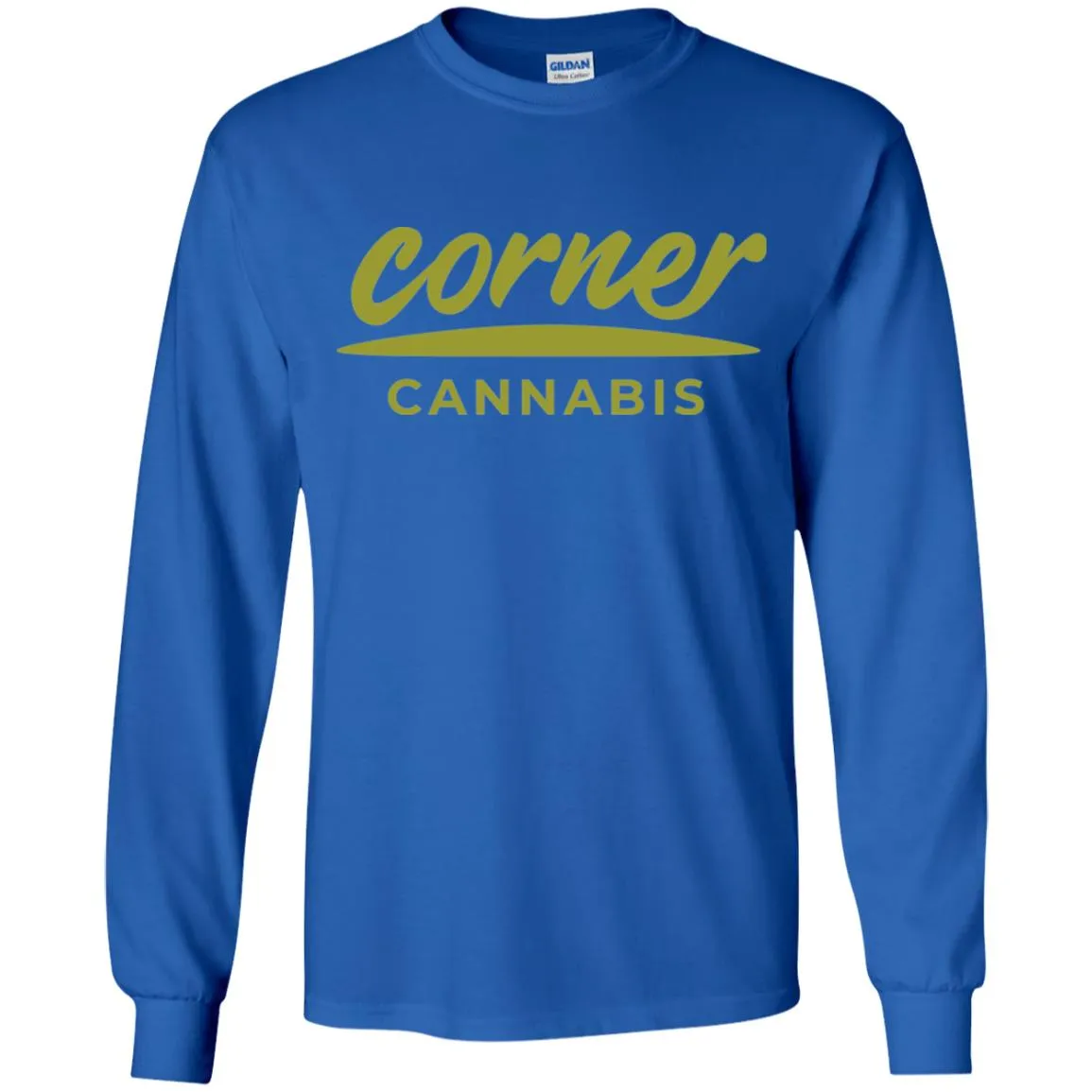 Corner Cannabis G240B Gildan Youth LS T-Shirt