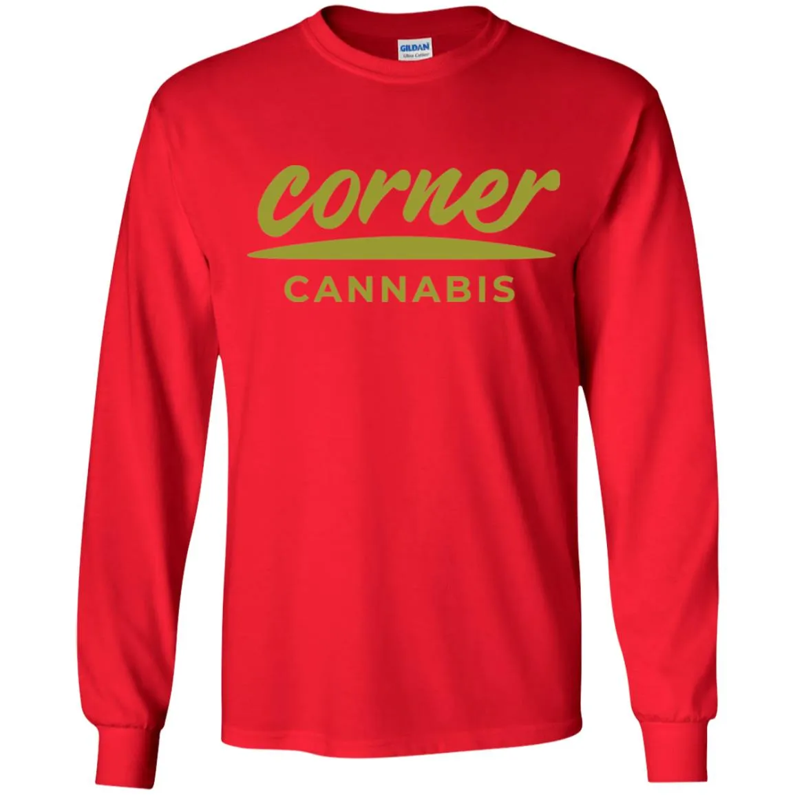 Corner Cannabis G240B Gildan Youth LS T-Shirt