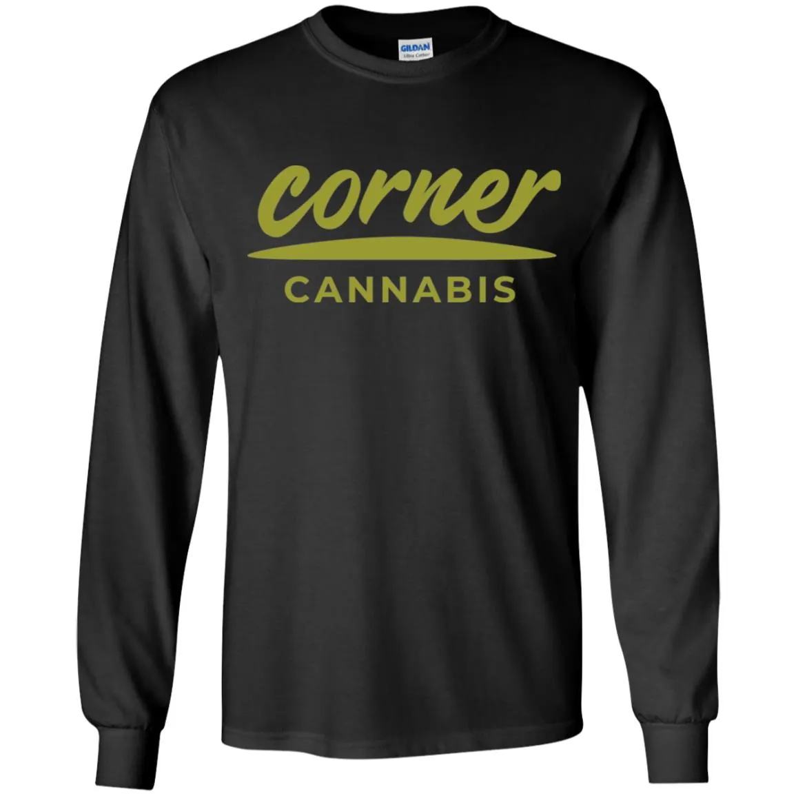 Corner Cannabis G240B Gildan Youth LS T-Shirt