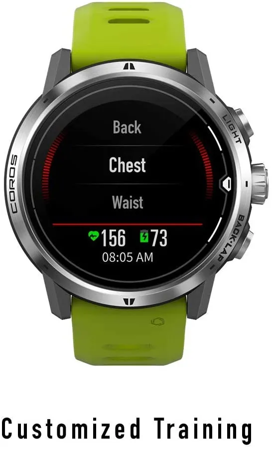 Coros APEX Pro Premium Multisport GPS Watch with Heart Rate and Pulse Ox Monitor, Touch Screen, Baro Smartwatch