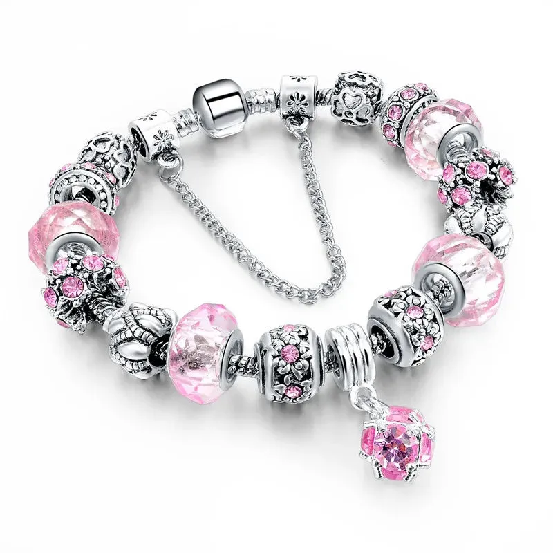 Crystal DIY Bracelet Original Crystal Handmade Wrist Accessories for Girls Women Fashion Jewelry Birthday Gifts