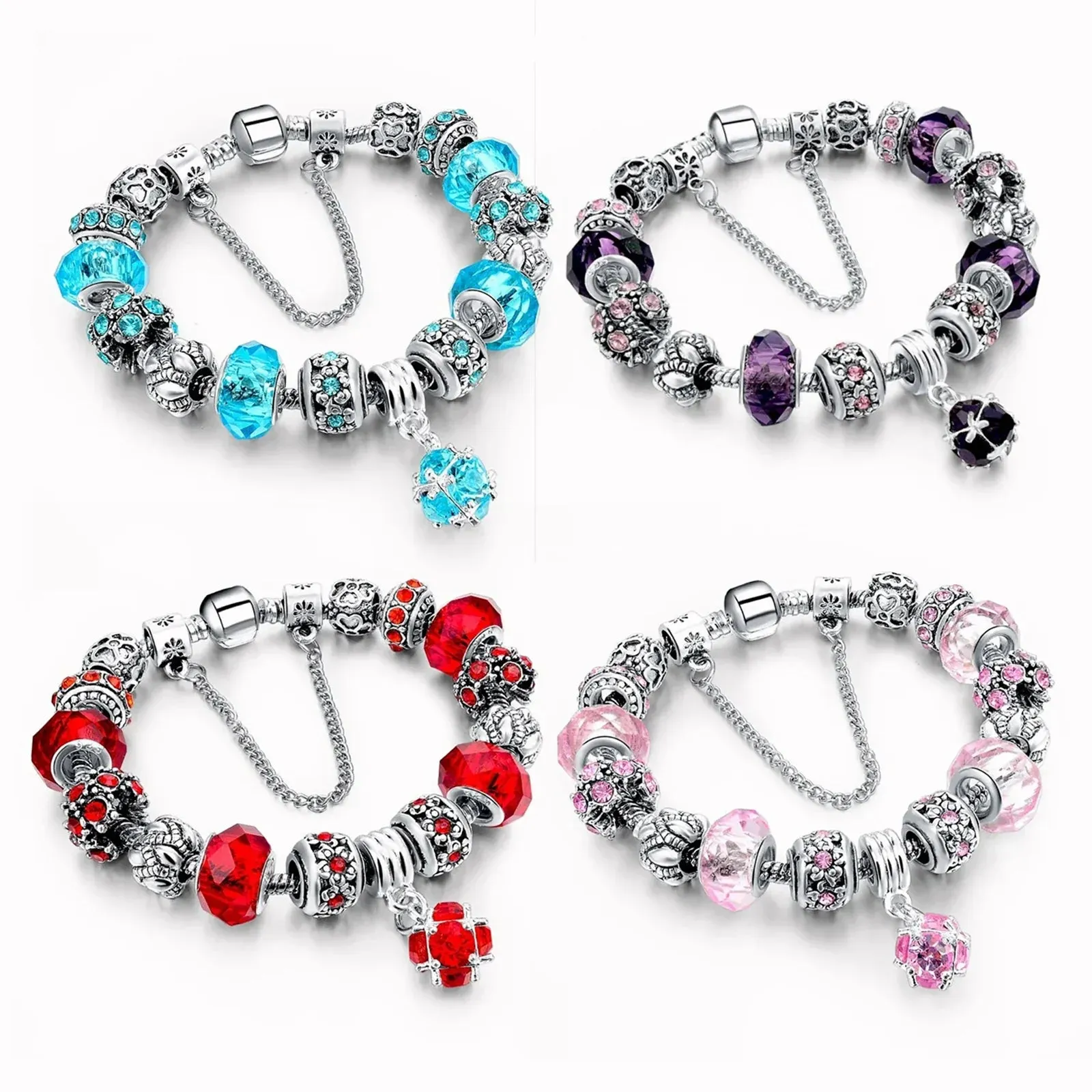 Crystal DIY Bracelet Original Crystal Handmade Wrist Accessories for Girls Women Fashion Jewelry Birthday Gifts