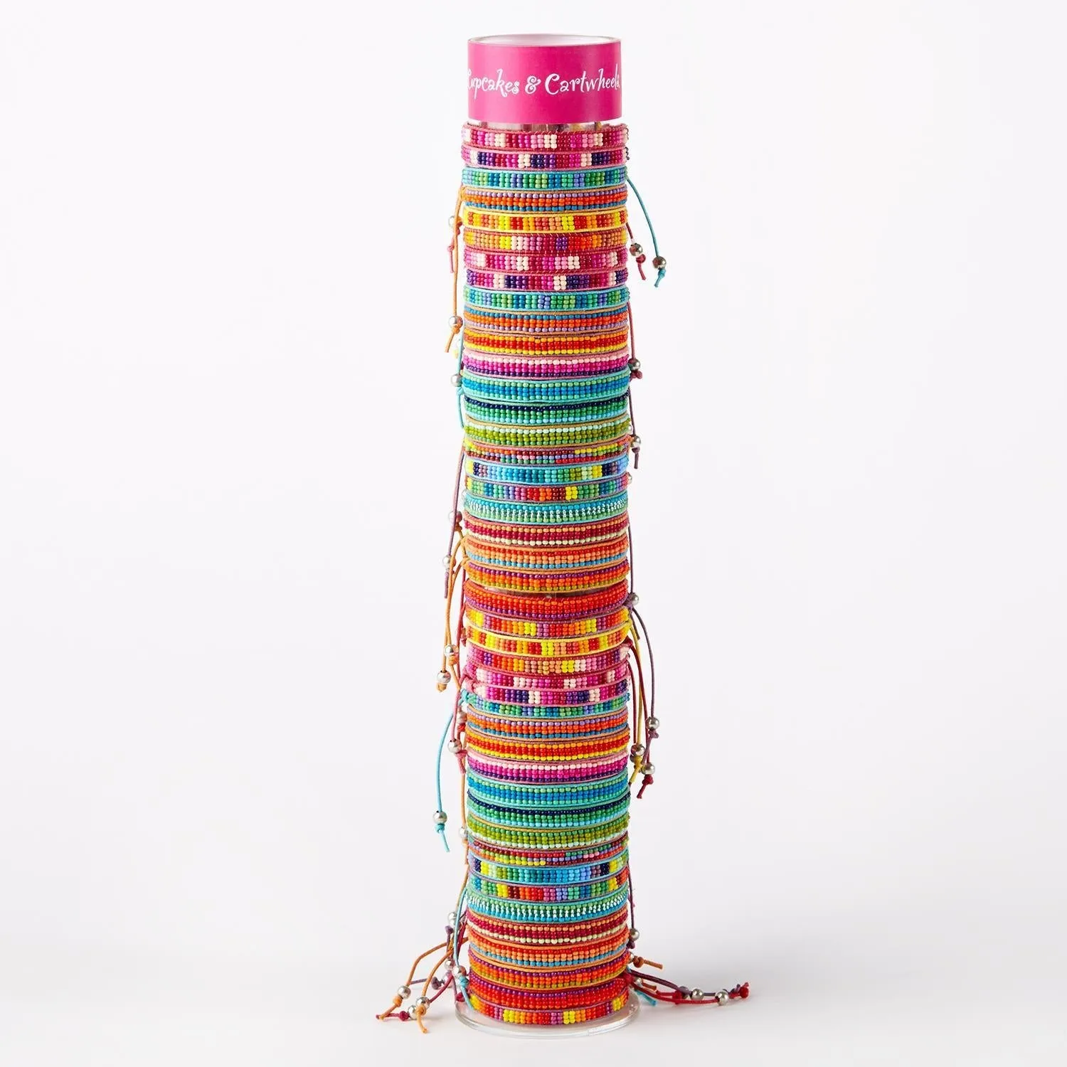 Cupcakes & Cartwheels Color Bar Beaded Adjustable Bracelet