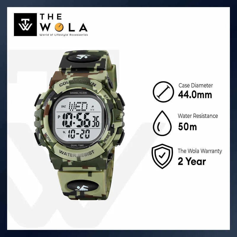 Daniel Klein Men Digital Watch DK-2164-4 Green Resin Strap