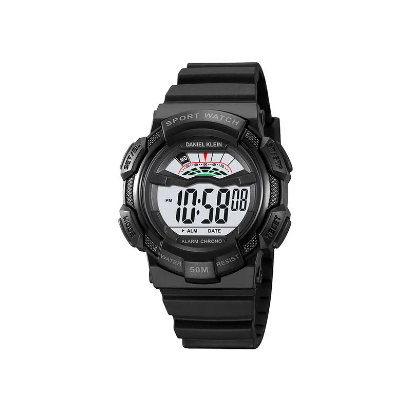 Daniel Klein Men Digital Watch DK.2153-3 Black TPU Strap