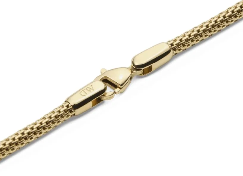 Daniel Wellington Stainless Steel Mesh Necklace Gold