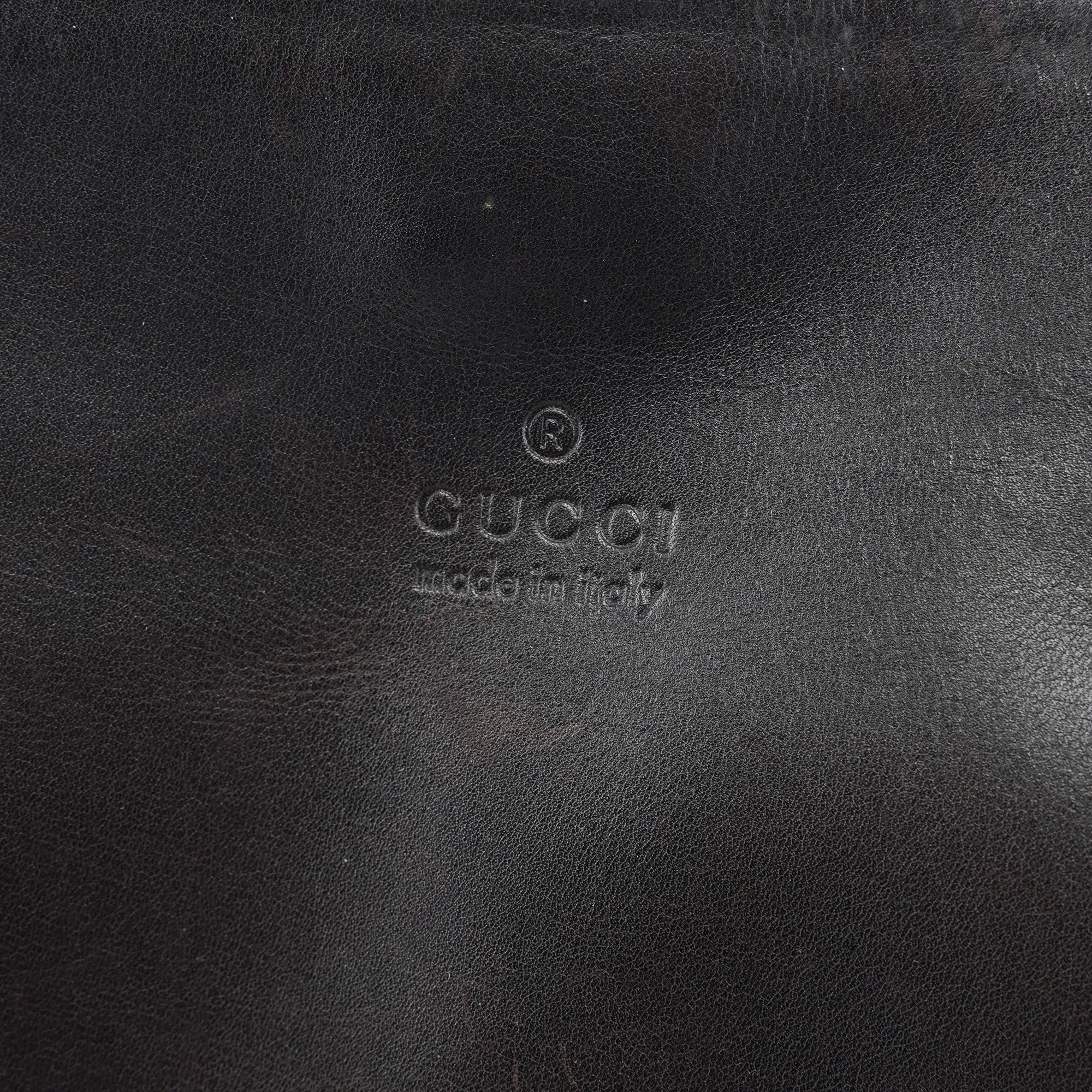 Dark Brown Calfskin Hobo Shoulder Bag