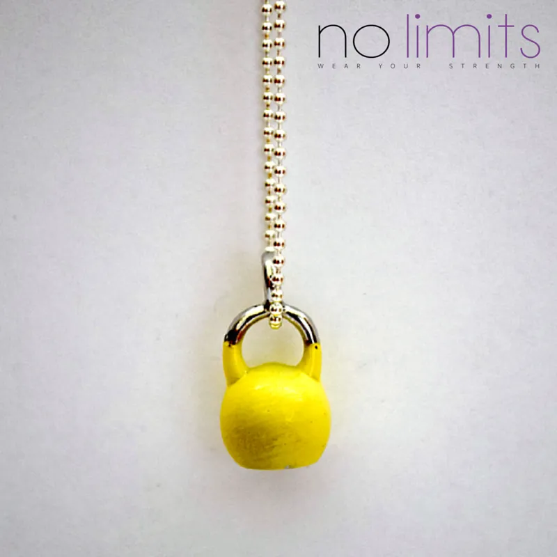Determined | Short chain kettlebell necklace