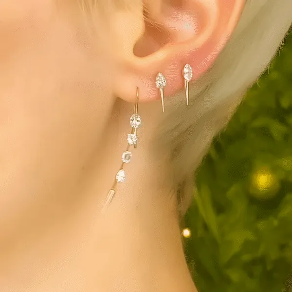 Diamond Spike Studs