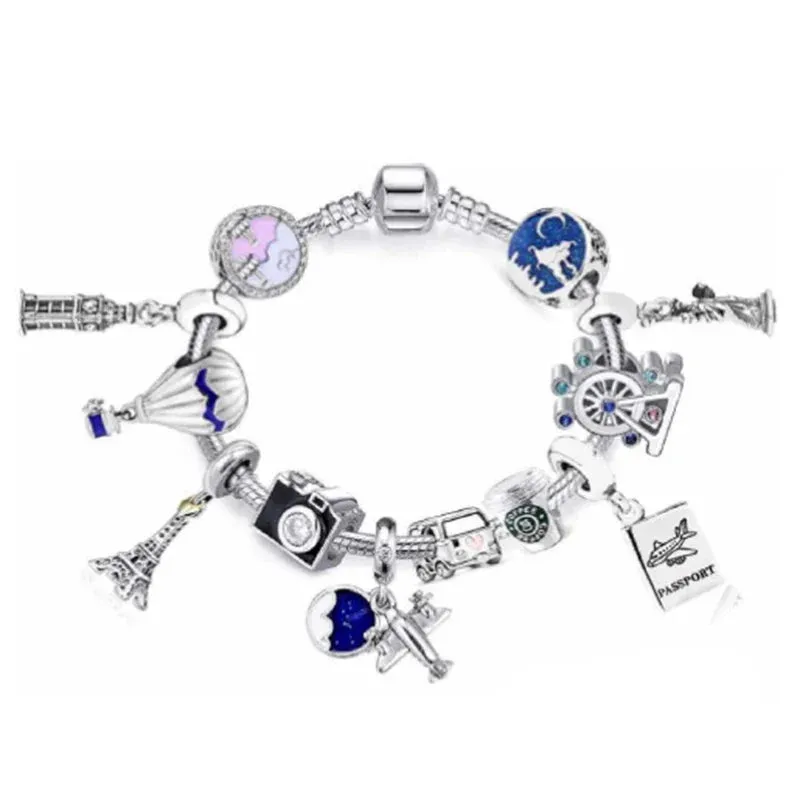 Diy Cartoon Beaded Charm Bracelet Bracelet Suitable Men Women Lovers Jewelry