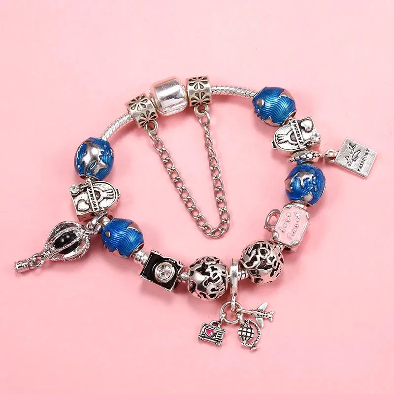 Diy Cartoon Beaded Charm Bracelet Bracelet Suitable Men Women Lovers Jewelry