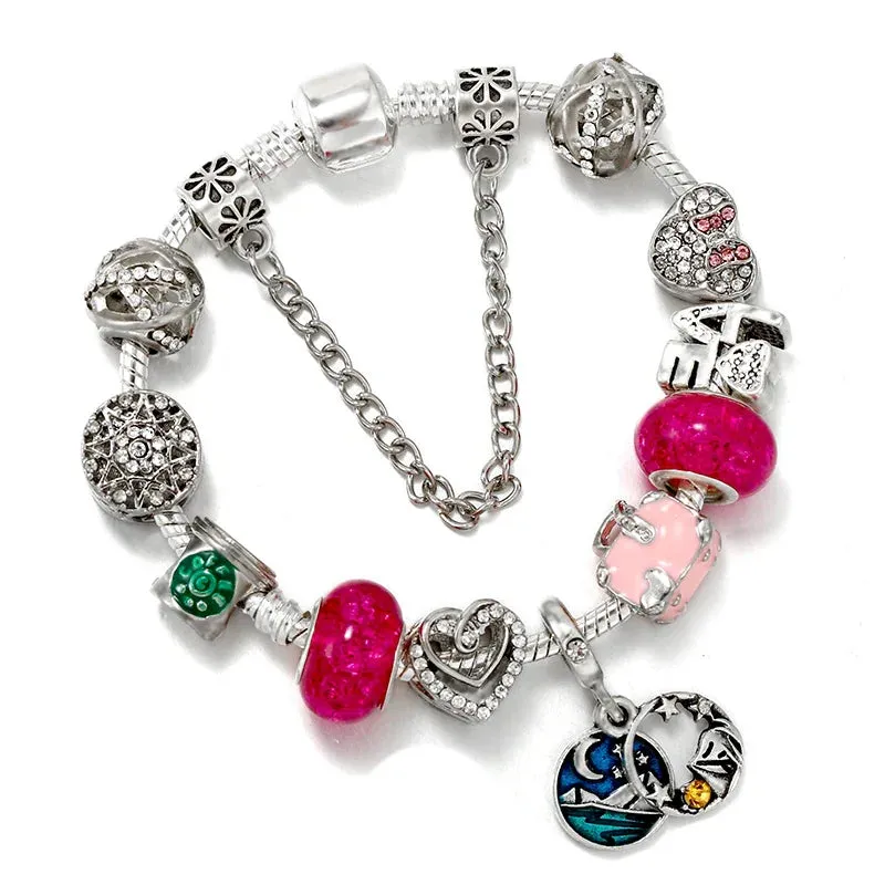 Diy Cartoon Beaded Charm Bracelet Bracelet Suitable Men Women Lovers Jewelry