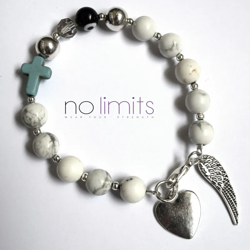 Dreamer / Beaded Charm Bracelet
