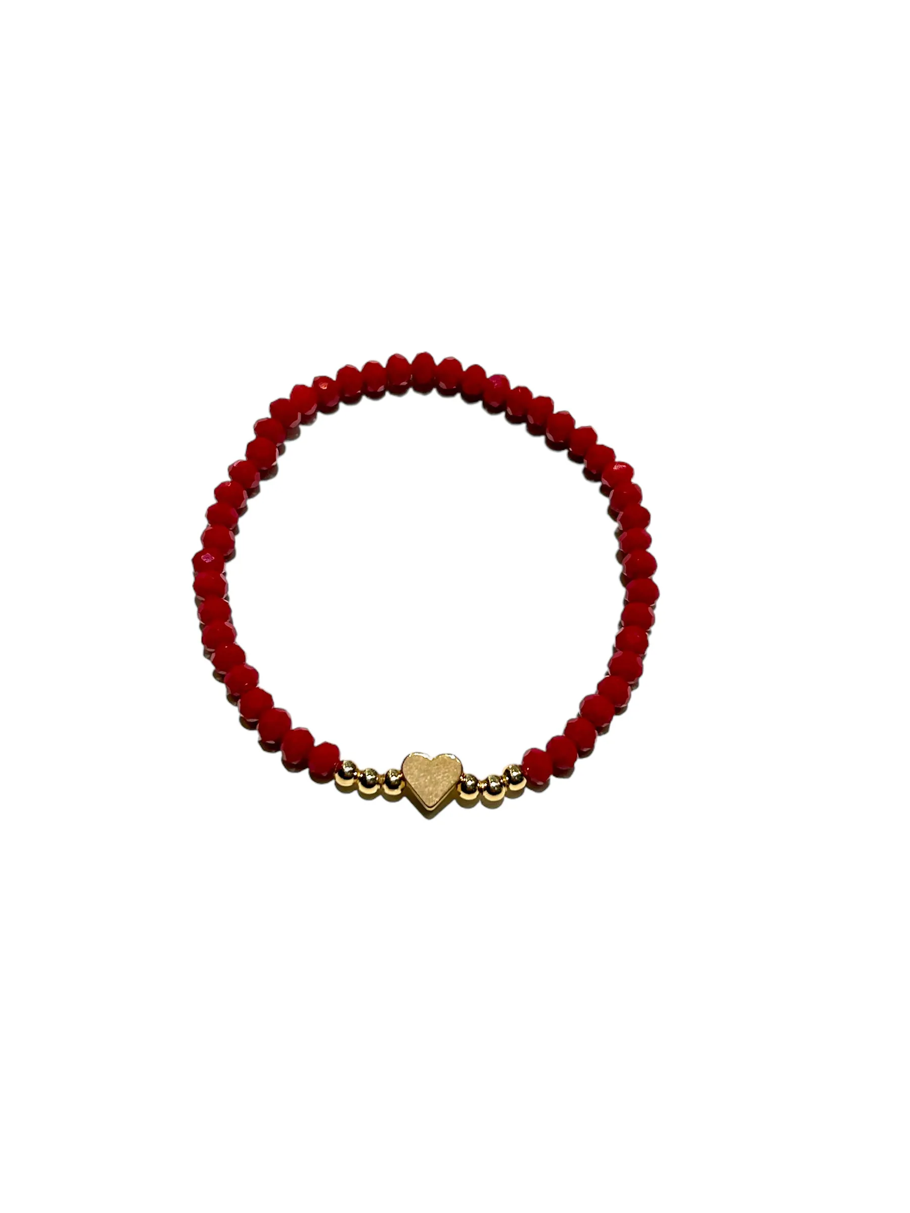 E-HC DESIGNS- Full Crystal Heart Adjustable Bracelets
