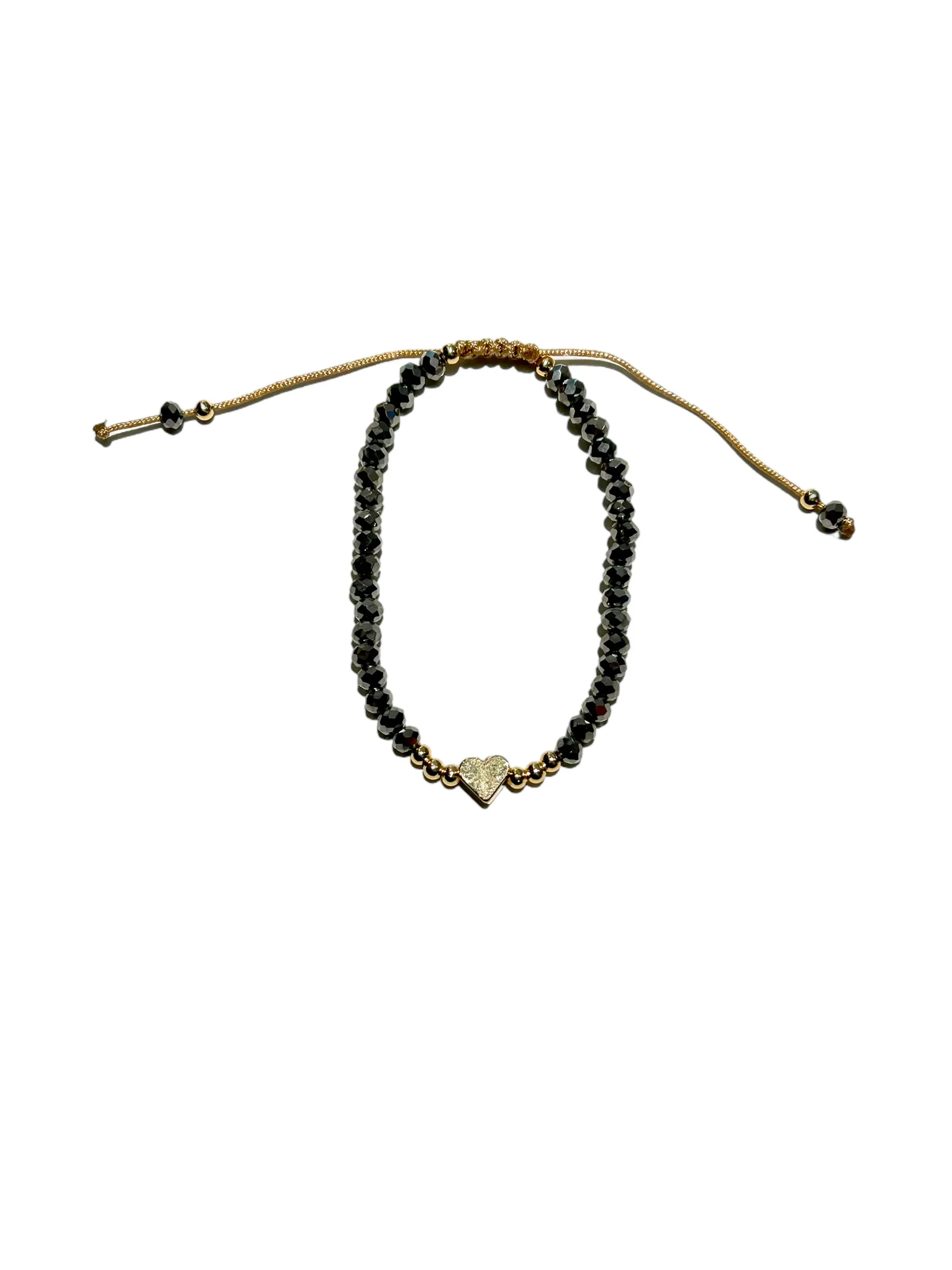 E-HC DESIGNS- Full Crystal Heart Adjustable Bracelets