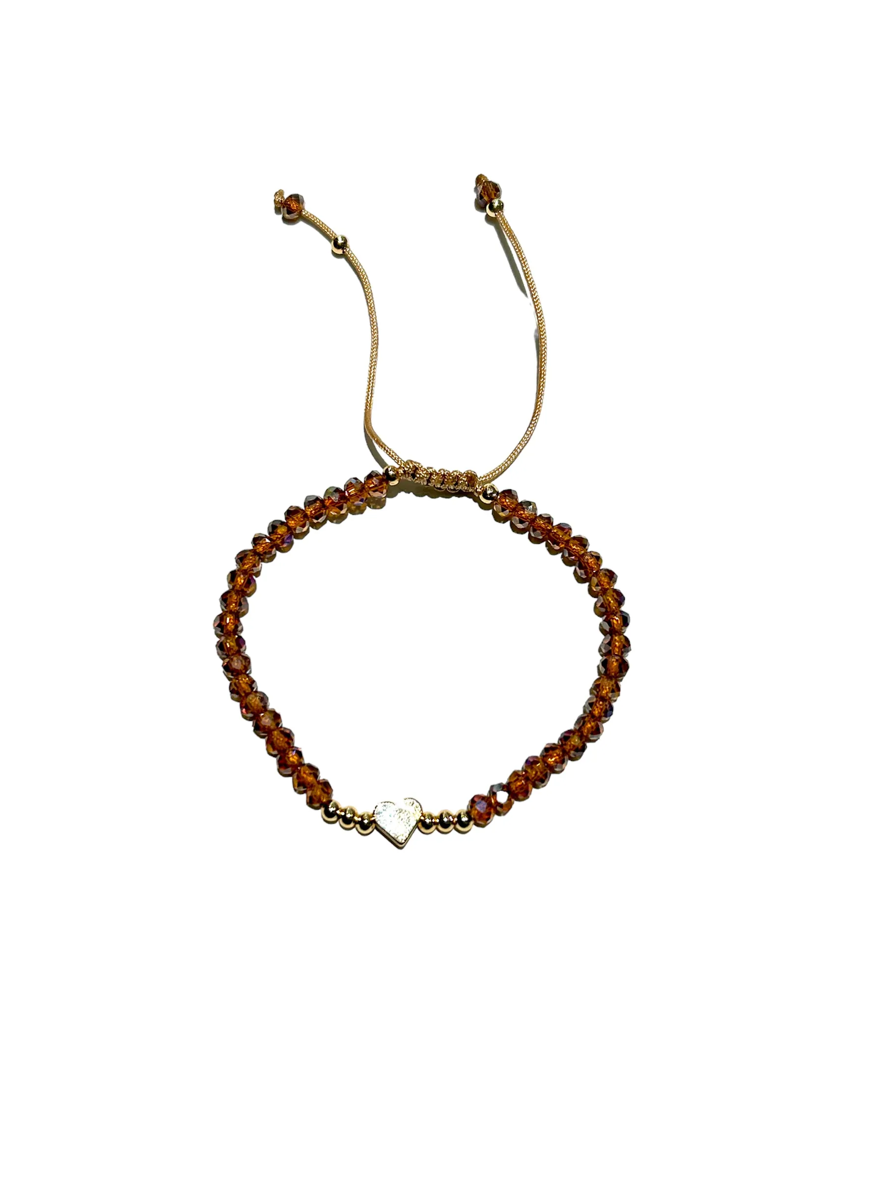 E-HC DESIGNS- Full Crystal Heart Adjustable Bracelets