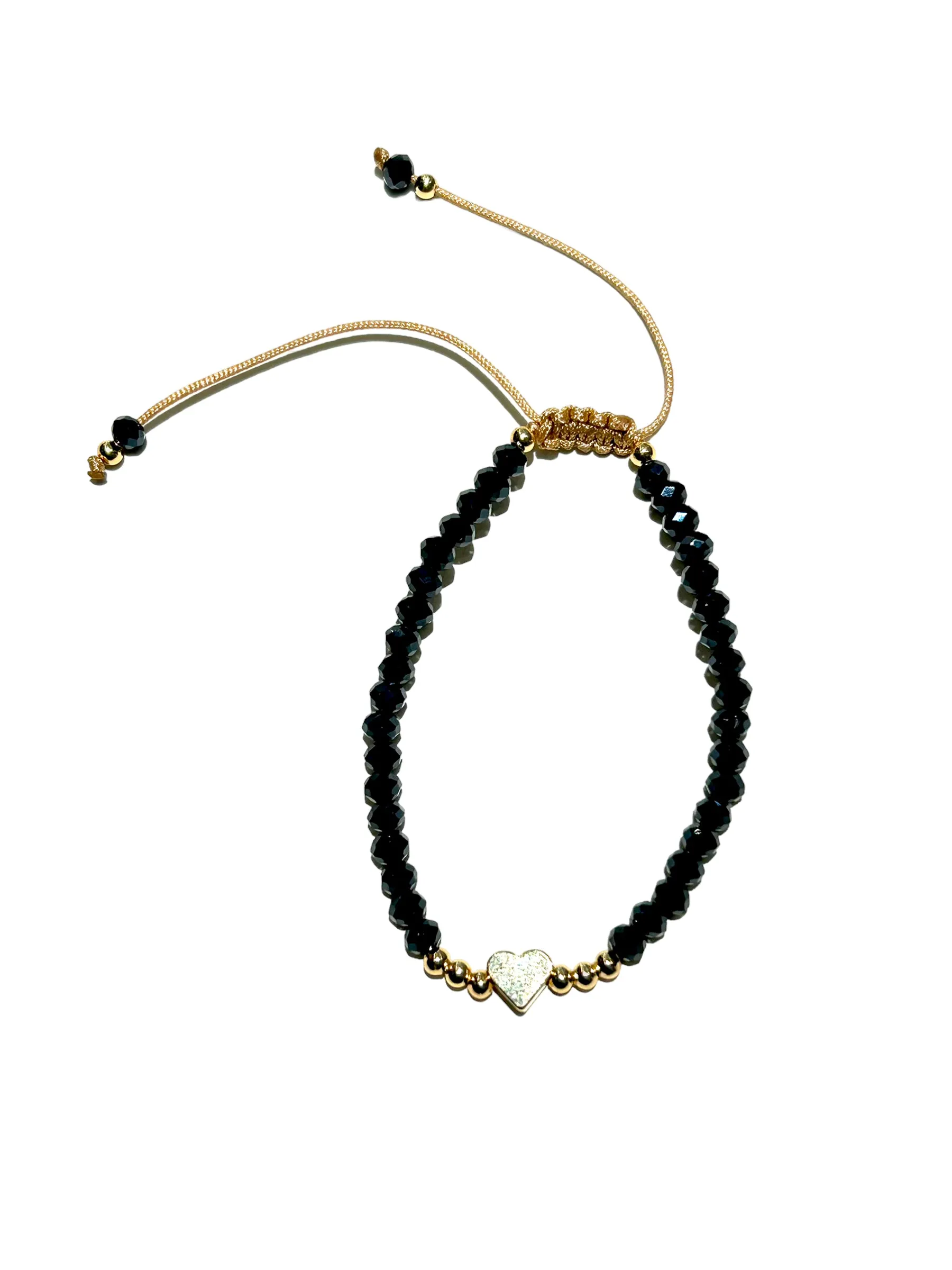E-HC DESIGNS- Full Crystal Heart Adjustable Bracelets