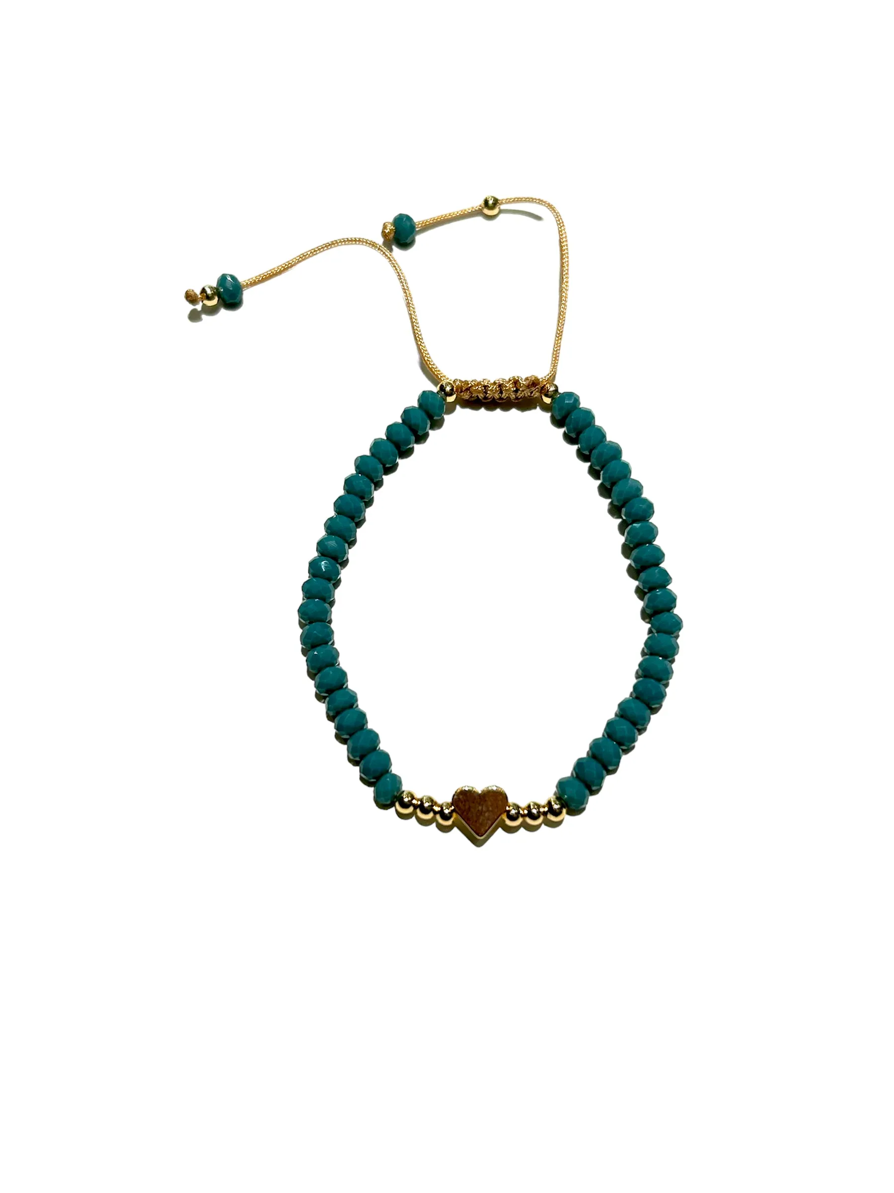 E-HC DESIGNS- Full Crystal Heart Adjustable Bracelets