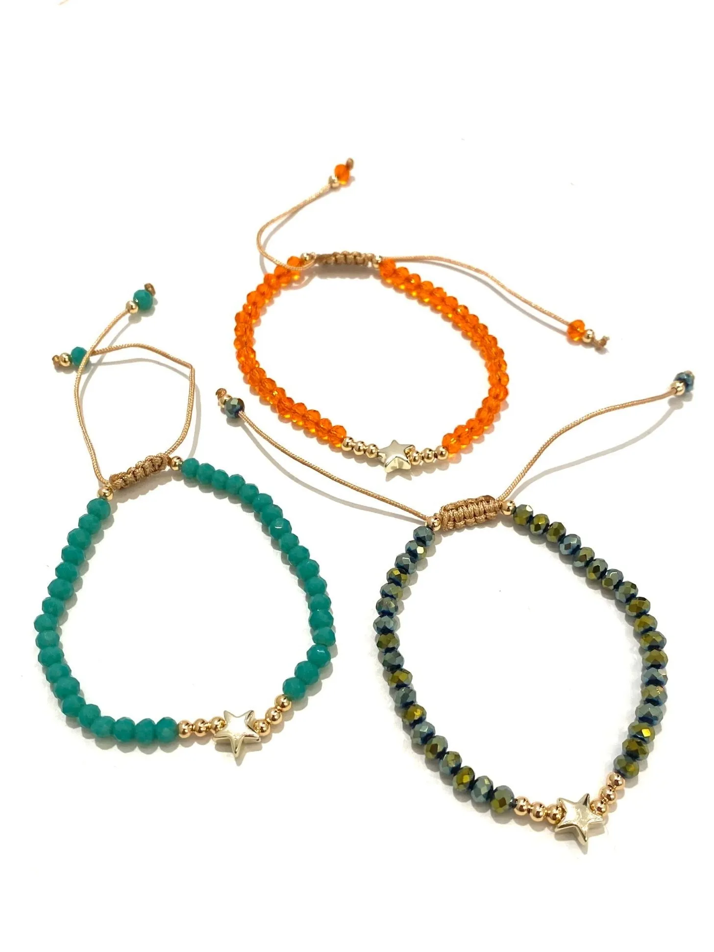 E-HC DESIGNS- Full Crystal Star Adjustable Bracelets