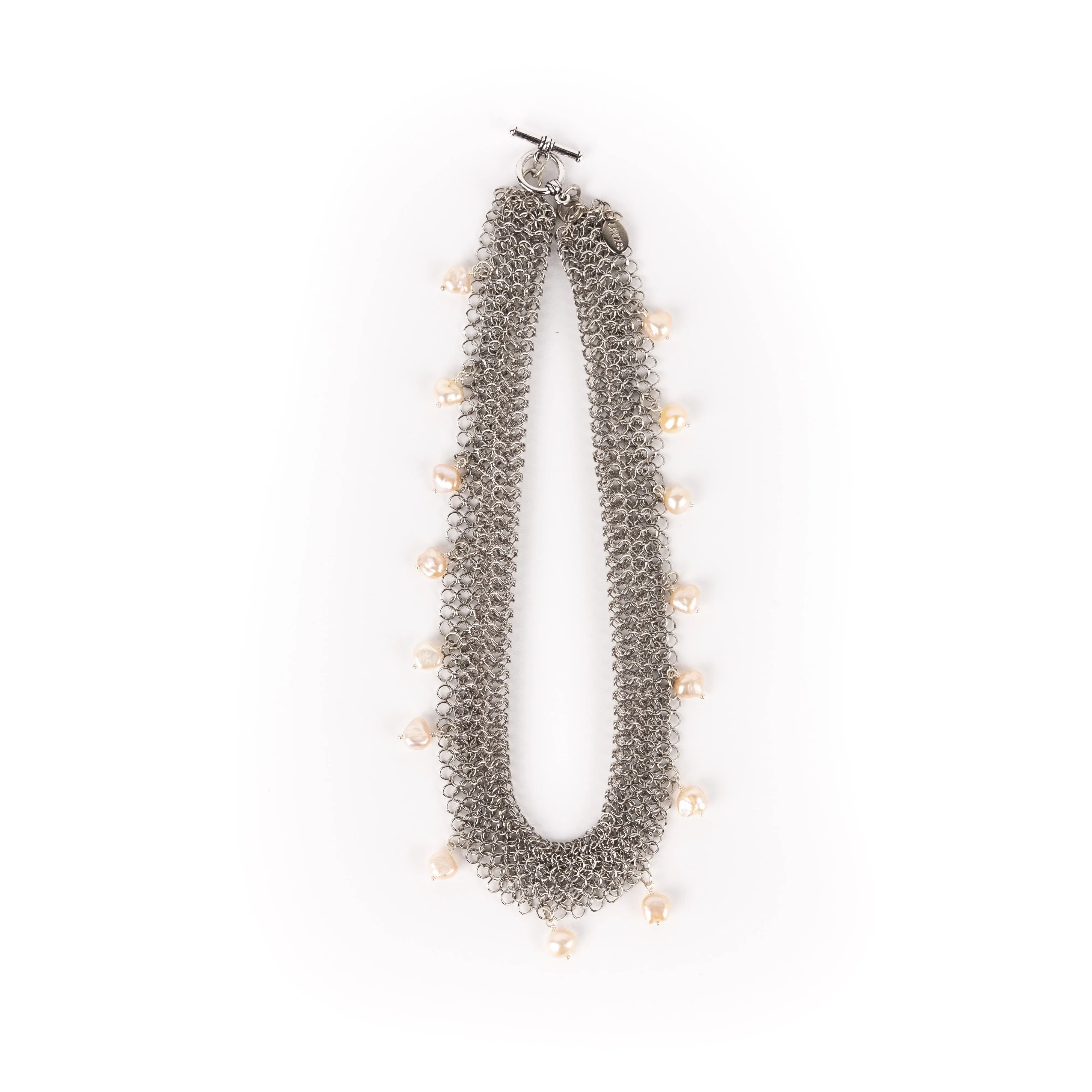 Elaine Unzicker Pink Pearl Necklace