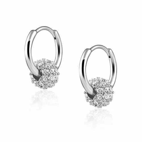 Elegant Claire Huggies with Cubic Zirconia - Water & Tarnish Resistant, 18k Gold Plated Stainless Steel - Perfect Everyday Jewelry