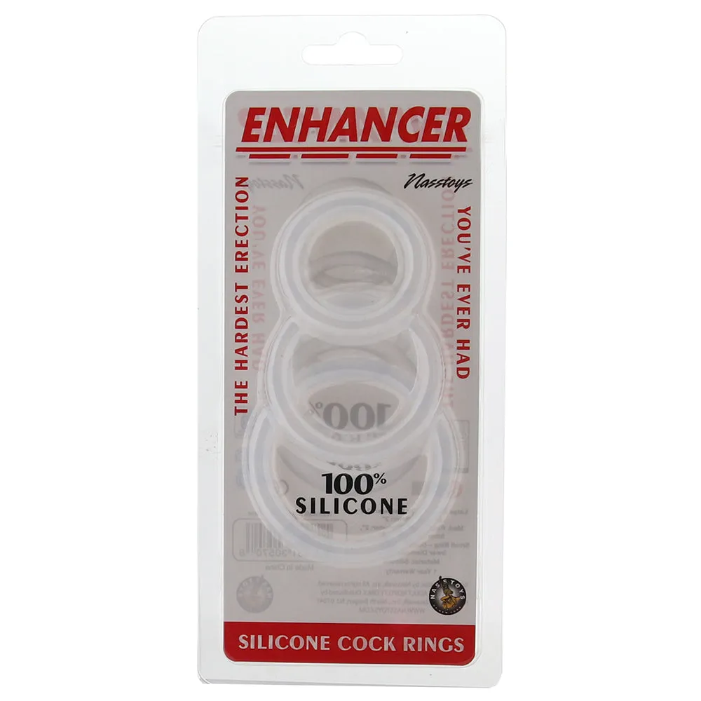 Enhancers Clear Cock Ring Set