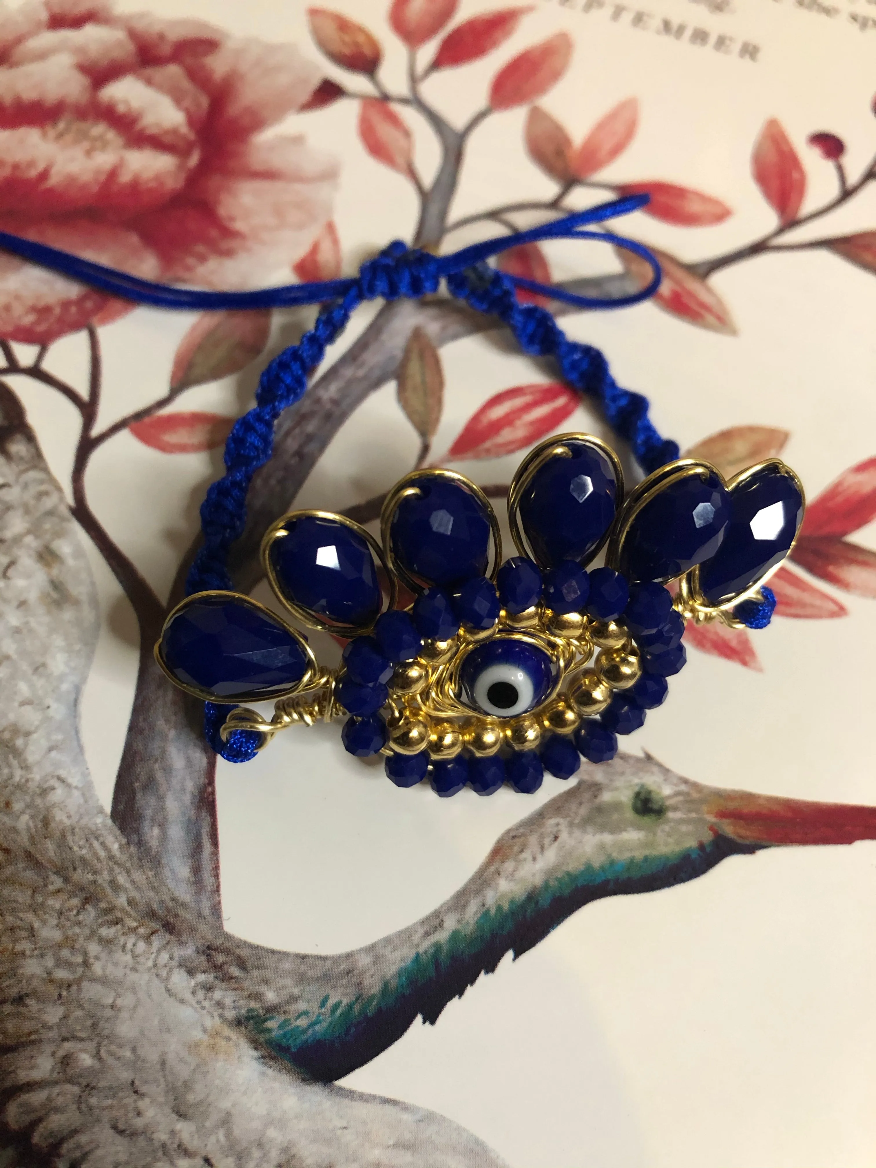 Evil Eye Bracelet / Adjustable Evil Eye Bracelet / Protection Bracelet / Handmade Bracelet