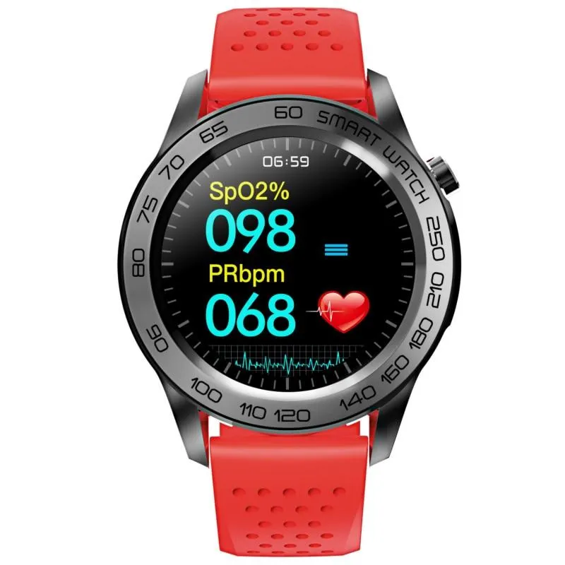 F22U Heart Rate Blood Pressure Blood Oxygen Temperature Sleep Monitoring  GPS Tracker Smart Watch Men Women IP68 Waterproof Fitness Tracker Full Touch Smart Watch