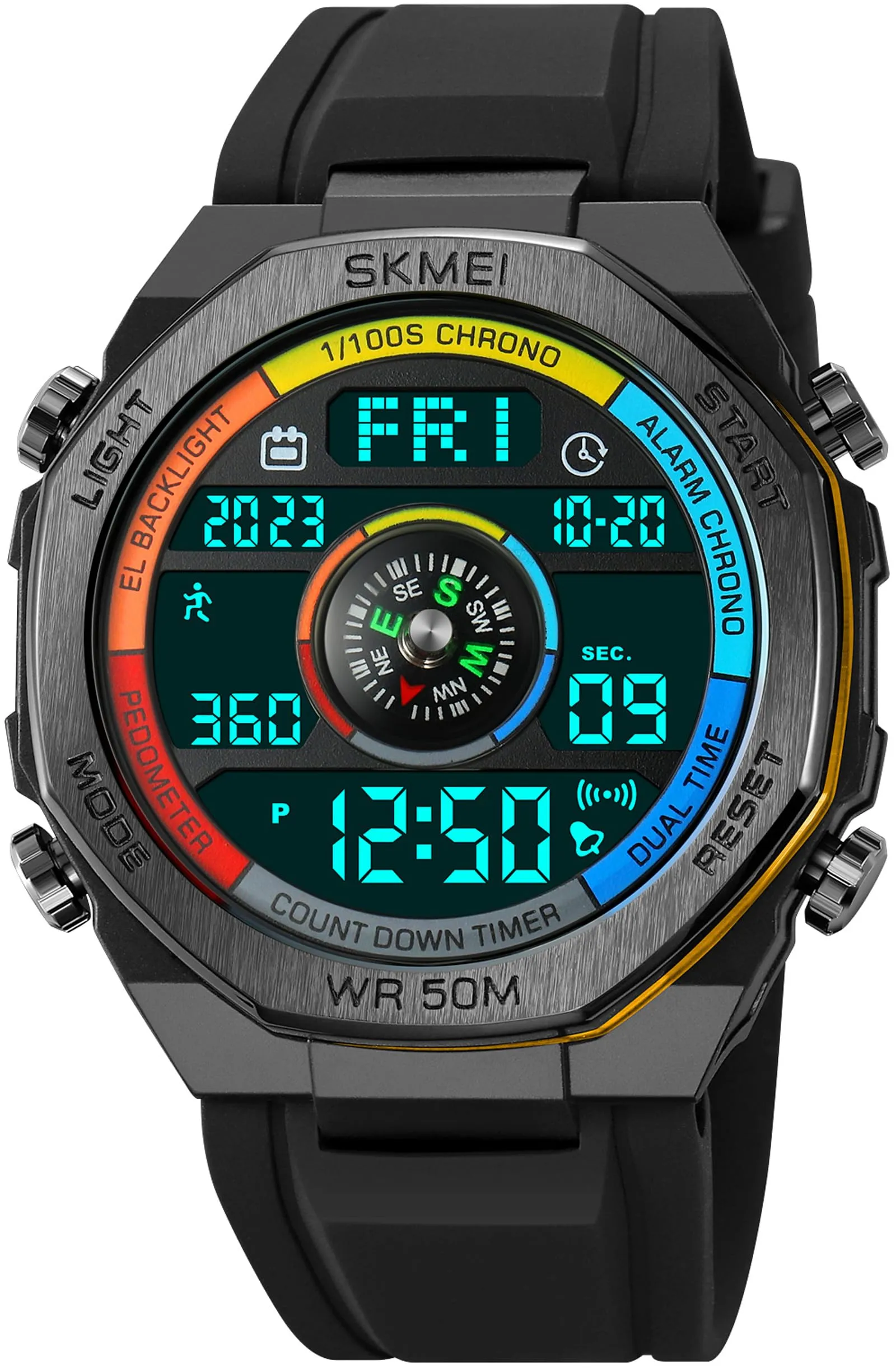 Findtime Pedometer Watch, Digital Steps Calorie Counter Without Bluetooth No App Required No Phone Needed Fitness Tracker