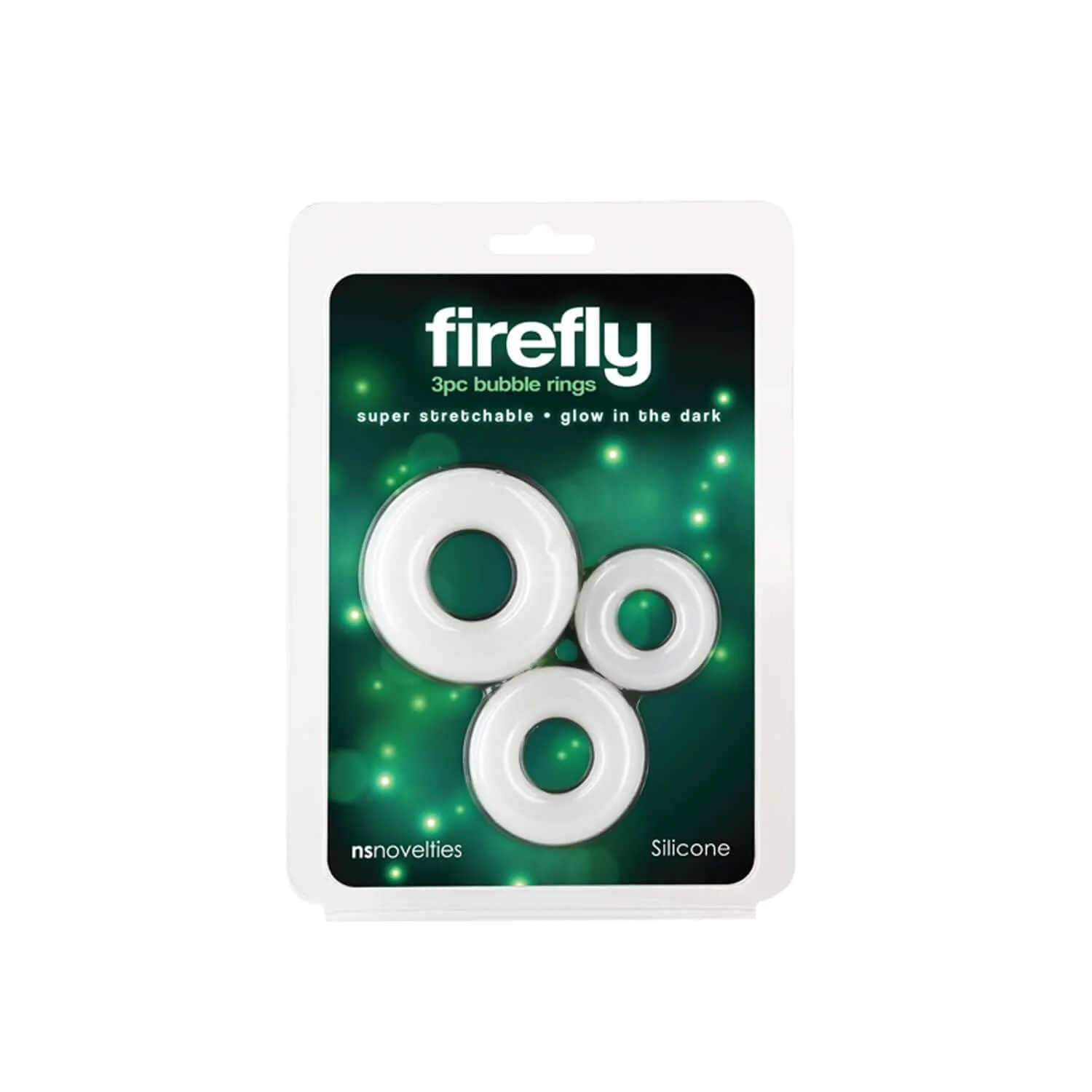 Firefly - 3 Pc Bubble Cock Rings - White