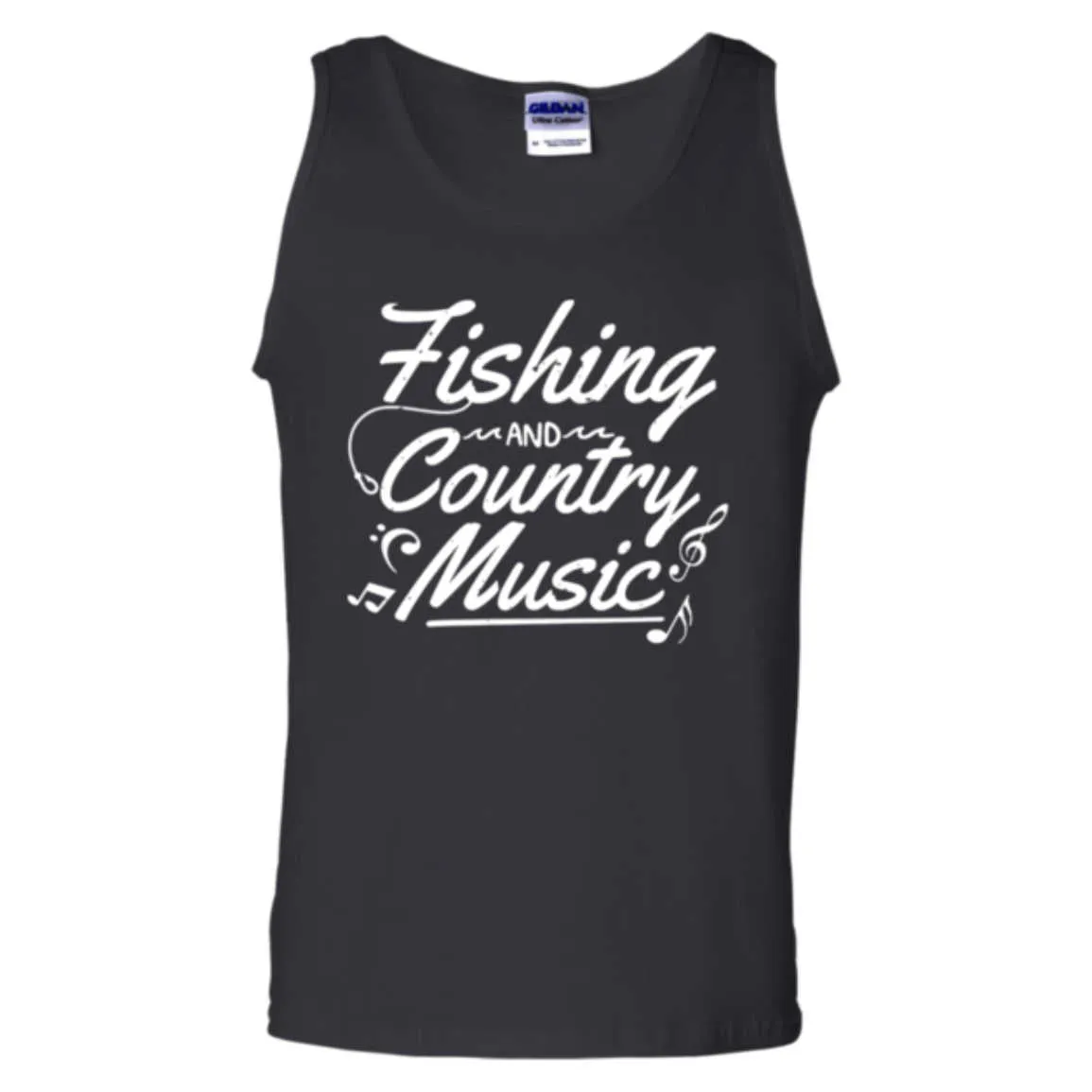 Fishing And Country Music Tank Top w